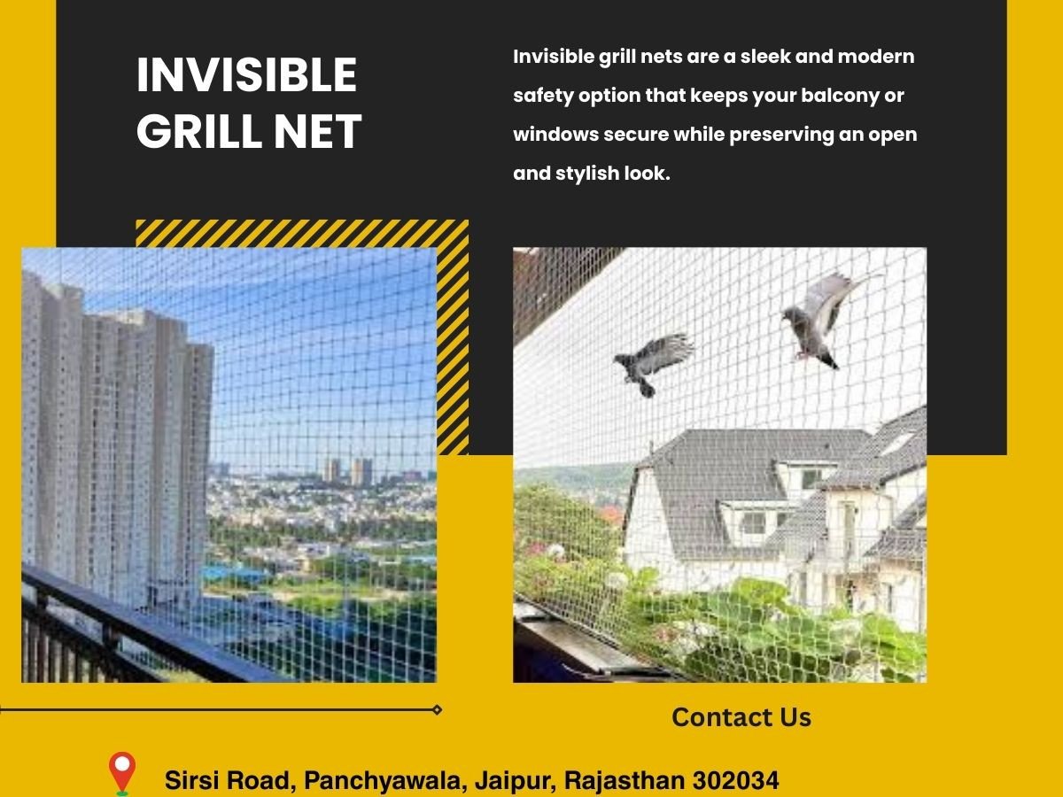 Invisible Grill Net for Balcony & Windows