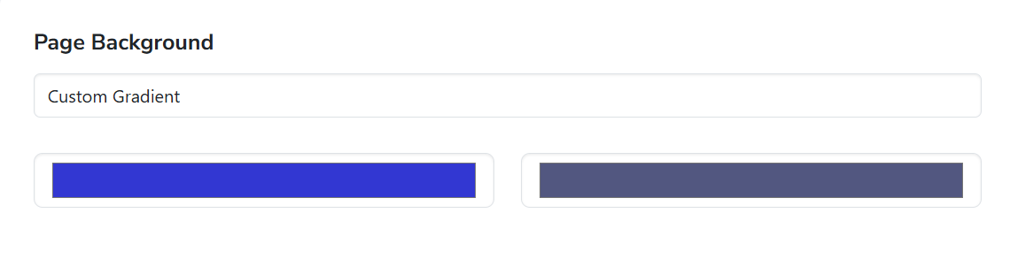 Custom Gradient Backgrounds