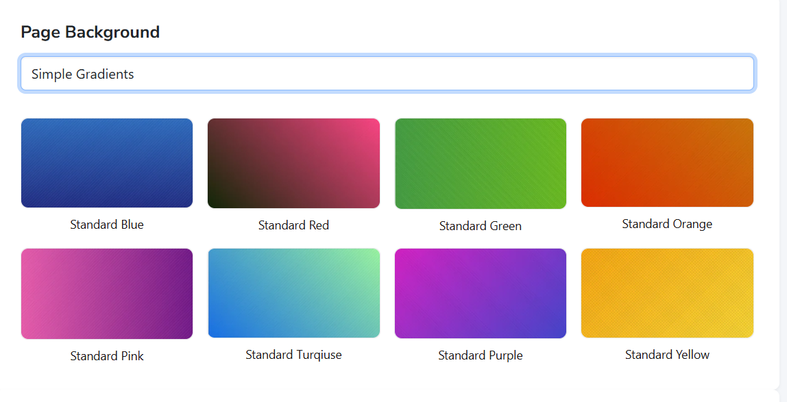 Gradient Backgrounds